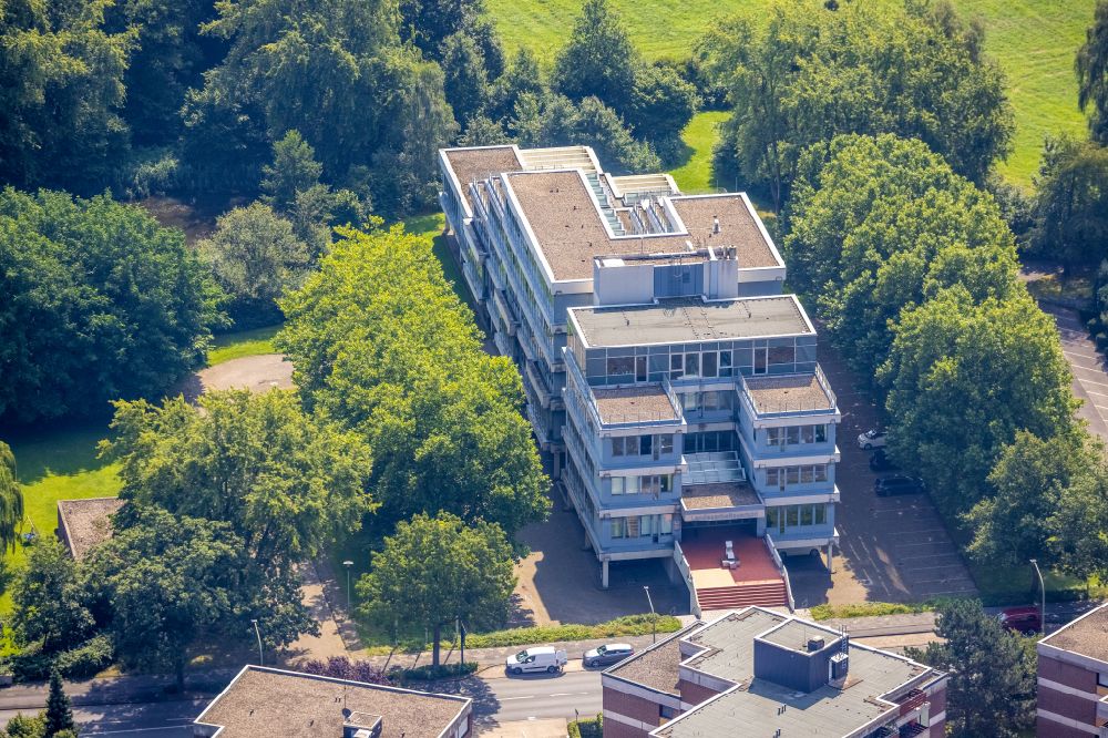 Aerial image Hamm - Court- Building complex of of Landesarbeitsgericht Hamm on Marker Allee in Hamm at Ruhrgebiet in the state North Rhine-Westphalia, Germany