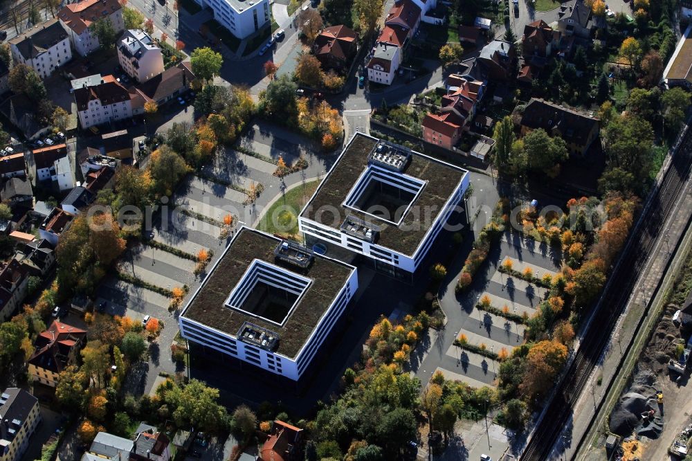 Jena from the bird's eye view: Courthouse of the Employment Tribunal Jena in Thuringia