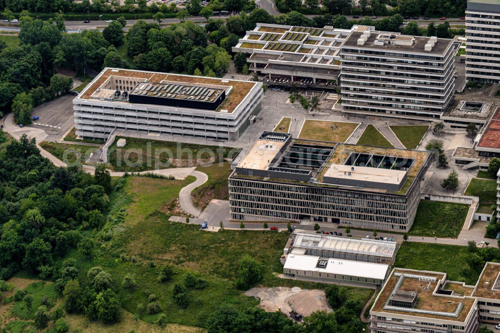 Aerial photograph Tübingen - General overview of the campus buildings of the university in Tuebingen in the state Baden-Wuerttemberg, Germany