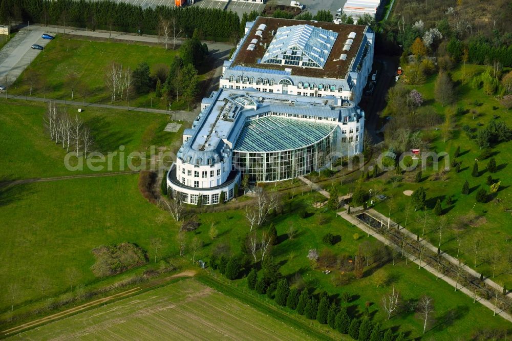 Aerial image Dietzenbach - Office building of the administration and business building ExperTeach Gesellschaft fuer Netzwerkkompetenz mbH and seat of Controlware GmbH in Dietzenbach in the state Hesse, Germany