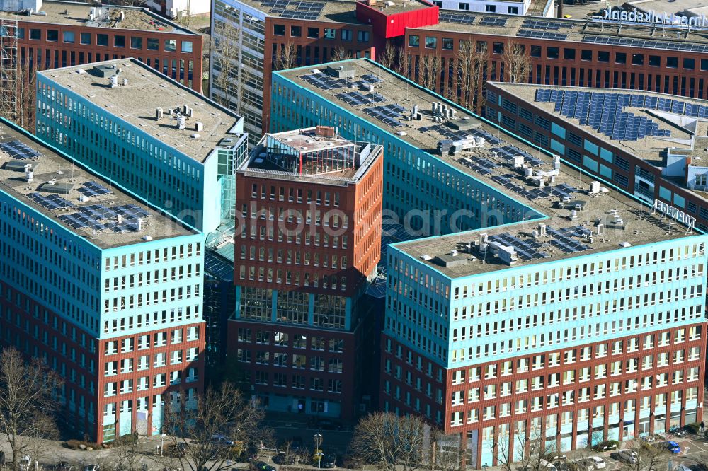 Aerial image Berlin - Business House ensemble at Wittestrasse in the district Tegel in Berlin, Germany