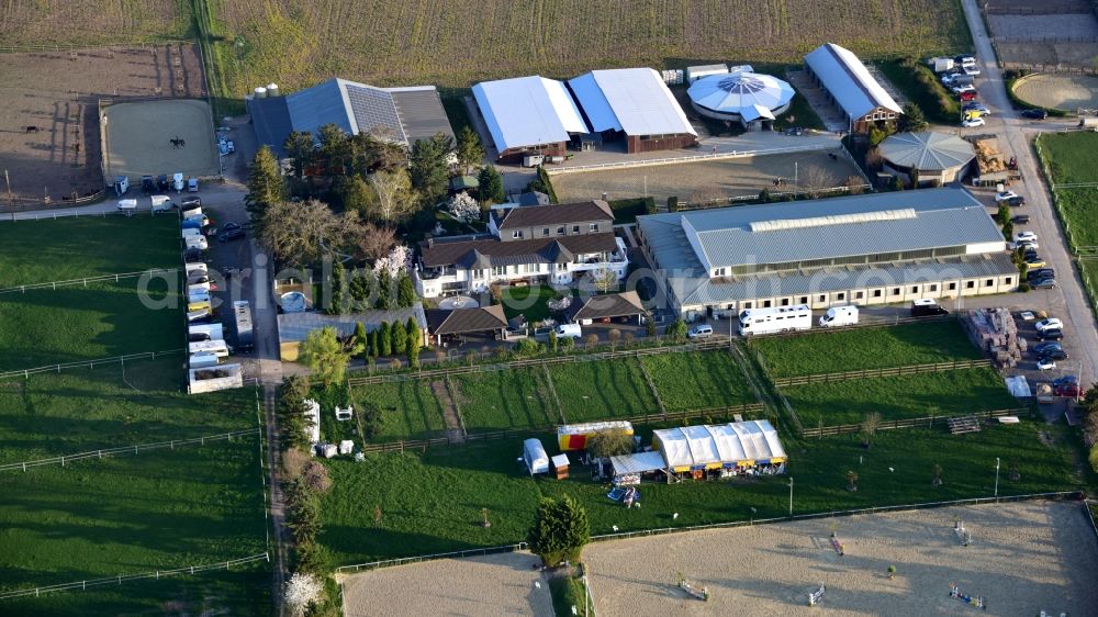 Aerial image Bornheim - Aluta stud in the state North Rhine-Westphalia, Germany