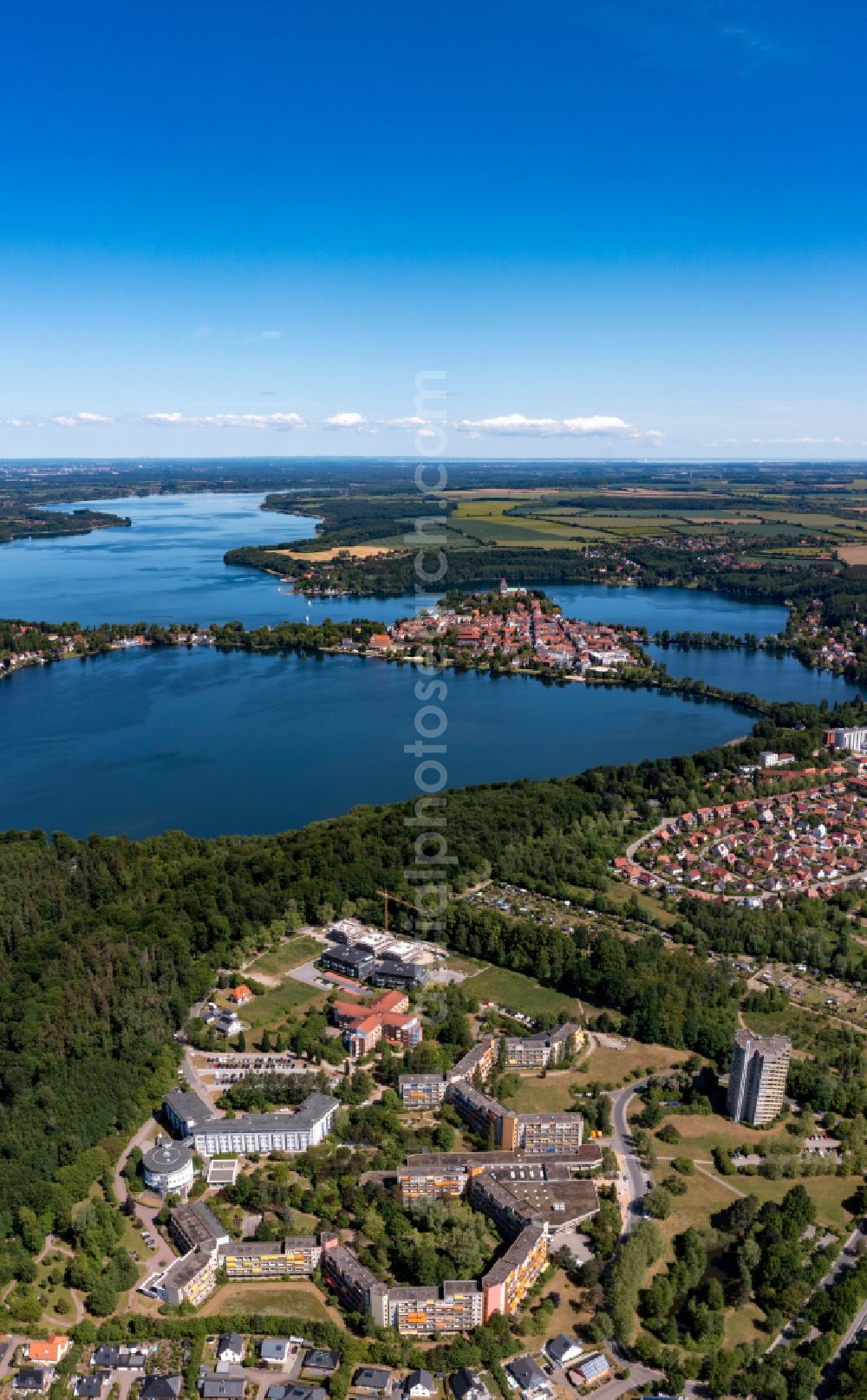 Aerial image Ratzeburg - Health and medical center AMEOS in Ratzeburg in the state Schleswig-Holstein, Germany
