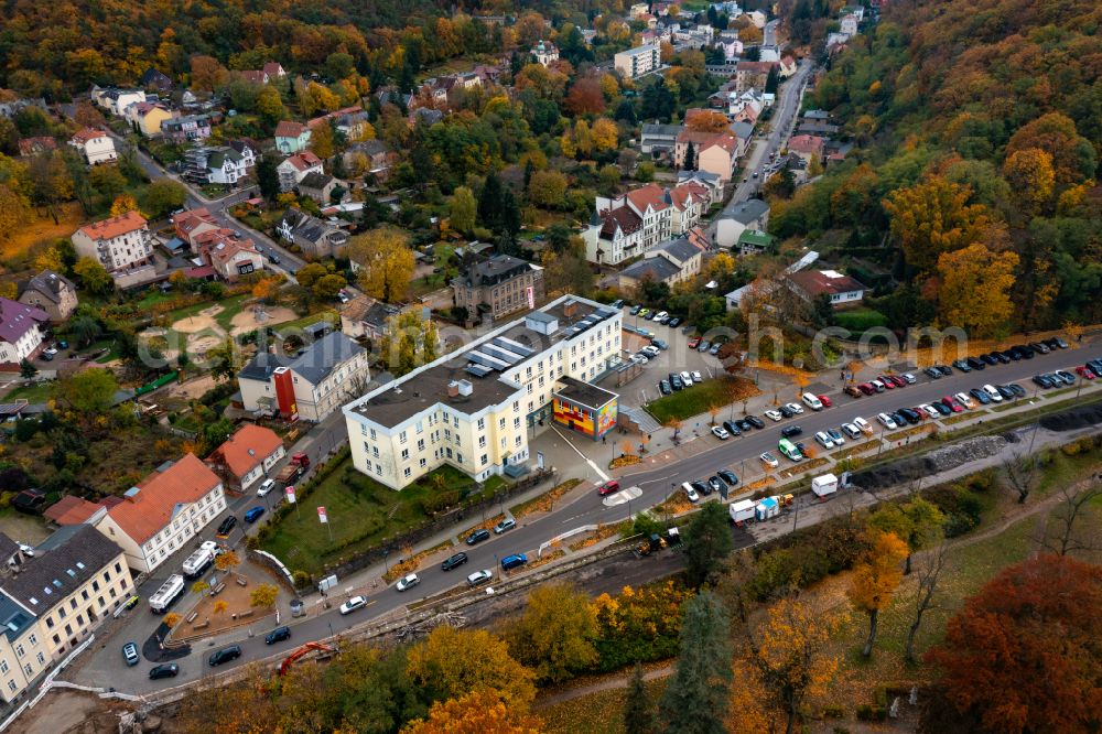 Aerial photograph Bad Freienwalde (Oder) - Health and medical center Schlosspark- Ambulanz in Bad Freienwalde (Oder) in the state Brandenburg, Germany
