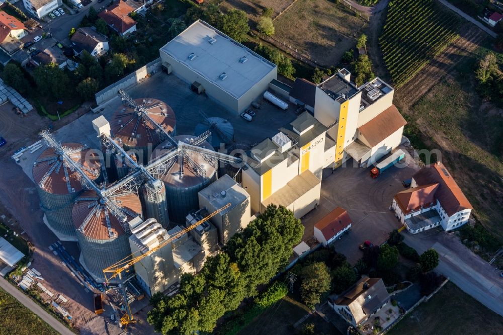 Aerial photograph Freimersheim (Pfalz) - Flvor mill of Cornexo GmbH in Freimersheim (Pfalz) in the state Rhineland-Palatinate, Germany