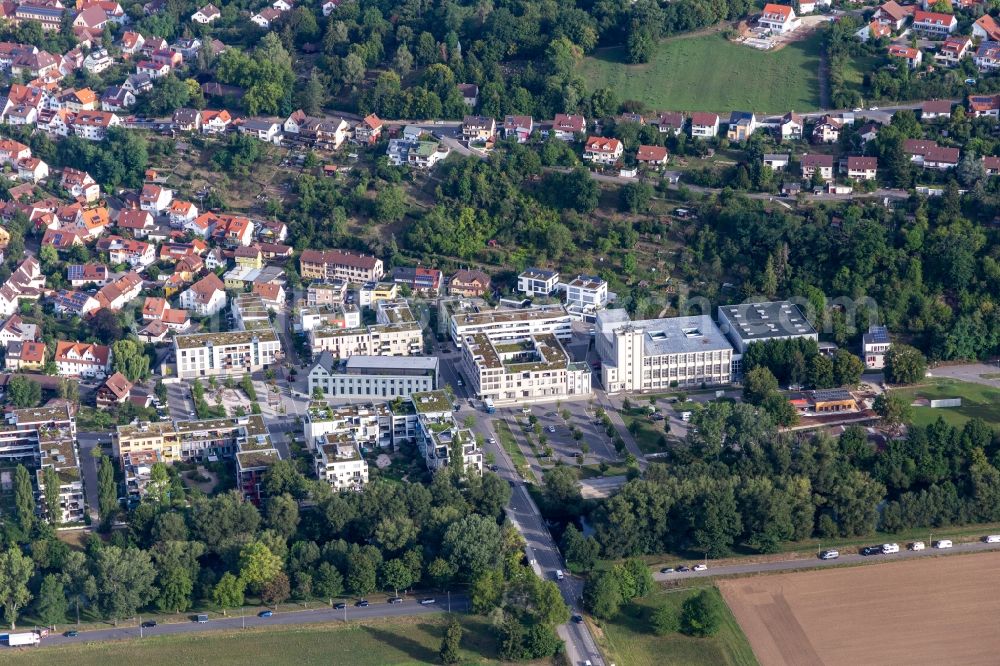 Aerial photograph Tübingen - Industrial estate and company settlement Alte Weberei with Egeria GmbH and Baer-Tiger-Wolf in Tuebingen in the state Baden-Wuerttemberg, Germany