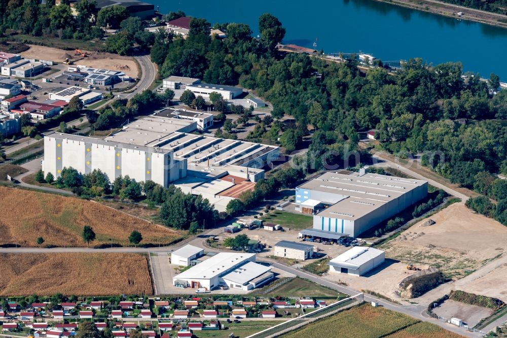 Aerial photograph Breisach am Rhein - Industrial estate and company settlement erismann & Cie GmbH in Breisach am Rhein in the state Baden-Wurttemberg, Germany
