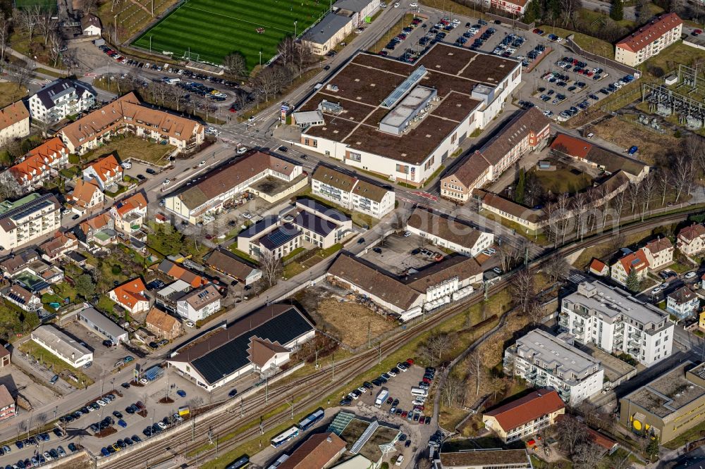 Freudenstadt from the bird's eye view: Industrial estate and company settlement and Handel in Freudenstadt Nord in Freudenstadt in the state Baden-Wurttemberg, Germany