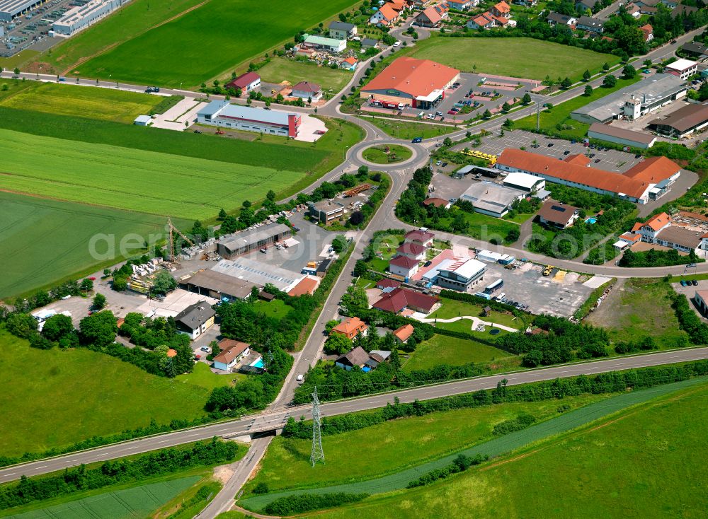 Industriepark Nord from the bird's eye view: Industrial estate and company settlement in Industriepark Nord in the state Rhineland-Palatinate, Germany