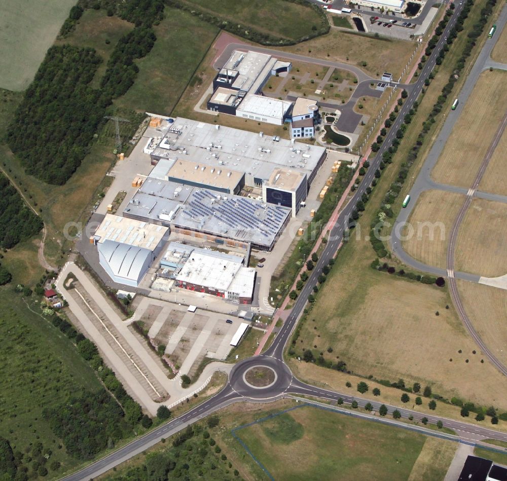 Aerial image Wolfen OT Thalheim - Solar Park at the former airfield Köthen