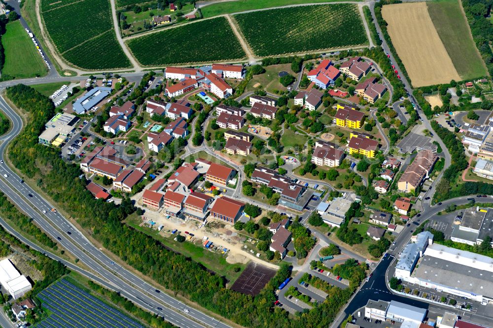 Lengfeld from above - Industrial estate and company settlement in Lengfeld in the state Bavaria, Germany