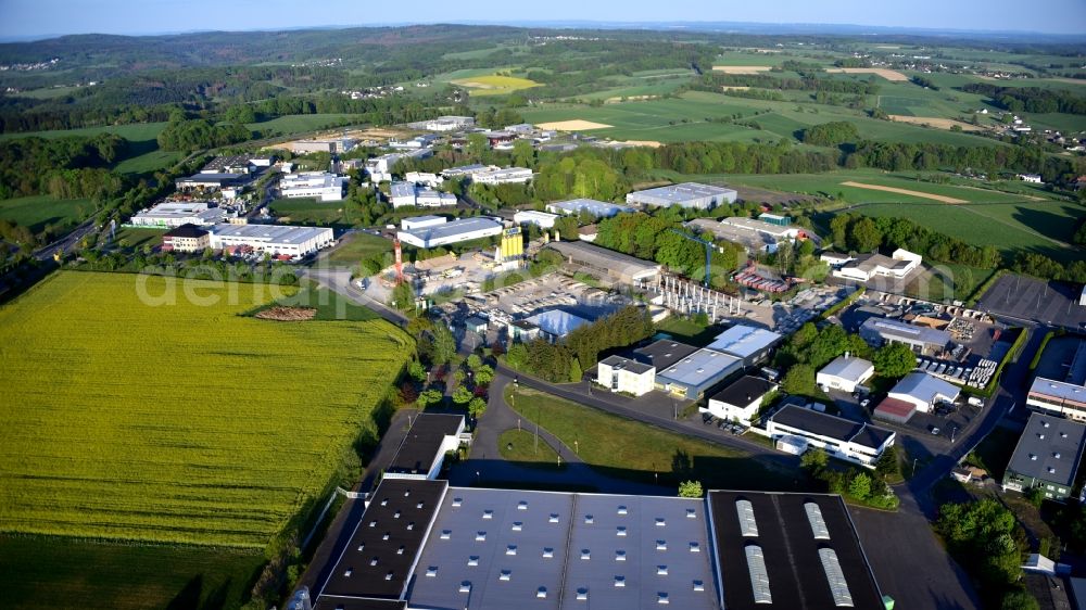 Aerial image Buchholz - Mendt industrial estate in the state Rhineland-Palatinate, Germany