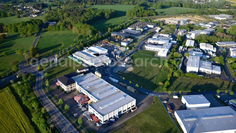 Aerial photograph Buchholz - Mendt industrial estate in the state Rhineland-Palatinate, Germany