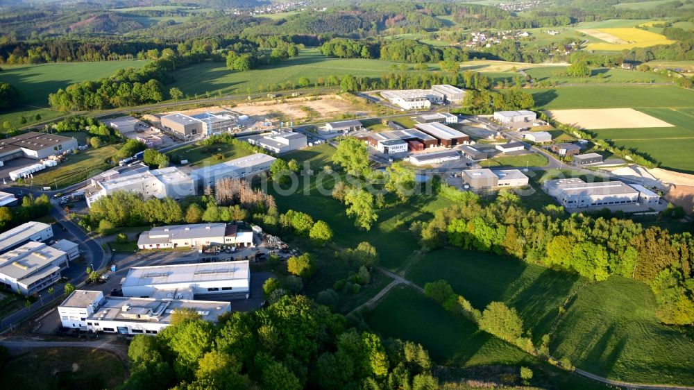 Aerial photograph Buchholz - Mendt industrial estate in the state Rhineland-Palatinate, Germany