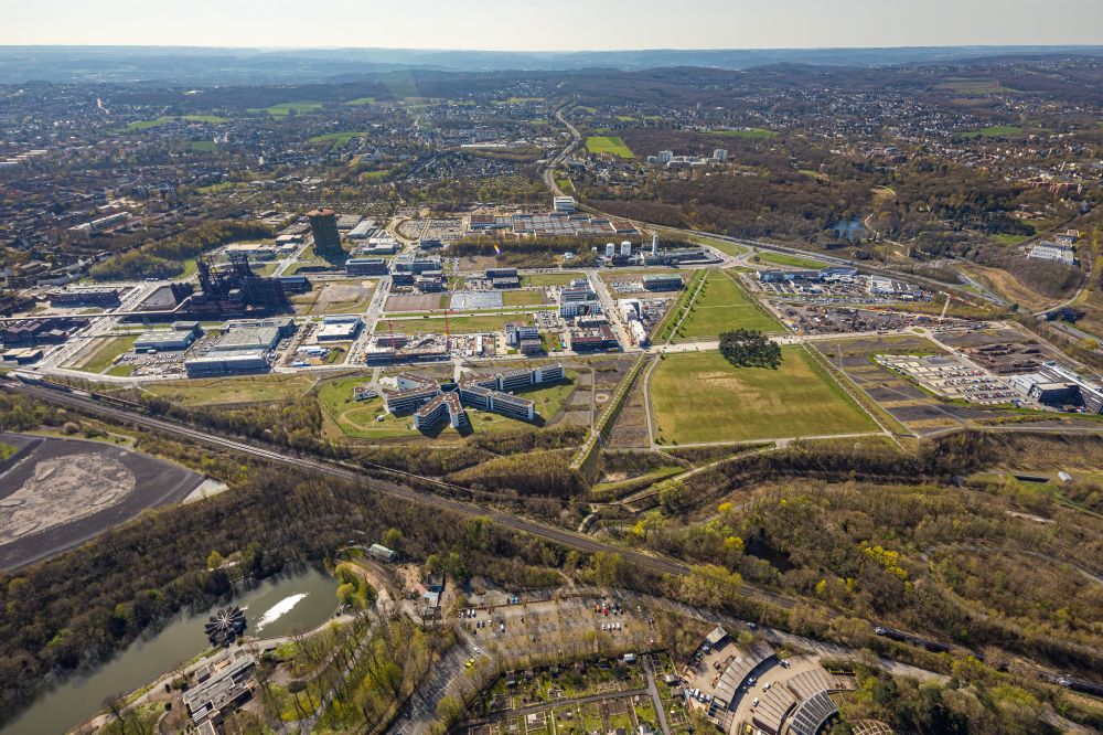 Aerial photograph Dortmund - Industrial estate and company settlement Phoenix-West in the district Hoerde in Dortmund in the state North Rhine-Westphalia, Germany