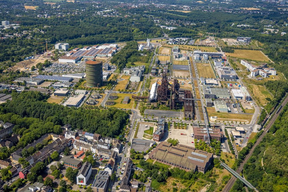 Aerial image Dortmund - Industrial estate and company settlement Phoenix-West in the district Hoerde in Dortmund at Ruhrgebiet in the state North Rhine-Westphalia, Germany