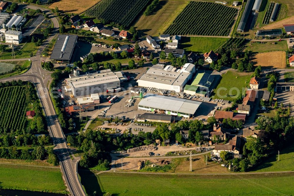 Aerial photograph Haslach im Kinzigtal - Industrial estate and company settlement Schnellingen in Haslach im Kinzigtal in the state Baden-Wuerttemberg, Germany