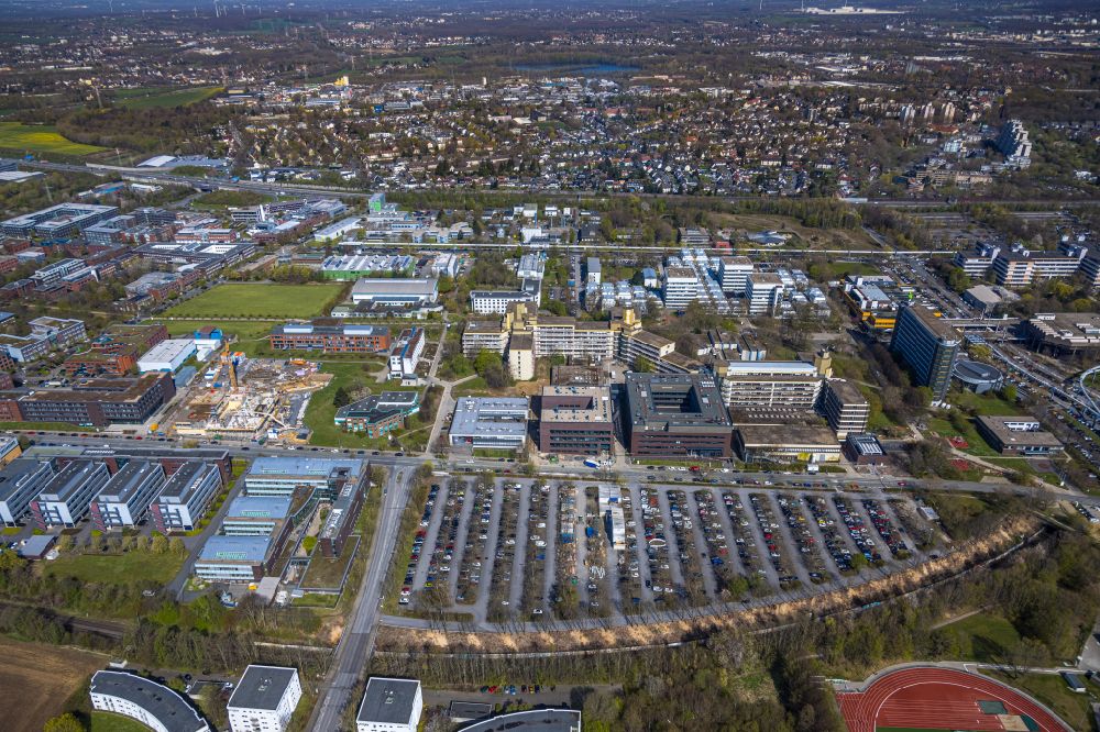 Aerial image Dortmund - Industrial park TechnologiePark Dortmund in Dortmund at Ruhrgebiet in the state North Rhine-Westphalia, Germany
