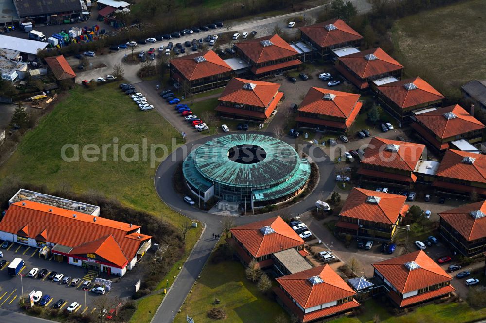 Rimpar from the bird's eye view: Industrial estate and company settlement and technology park on street Kettelerstrasse in Rimpar in the state Bavaria, Germany