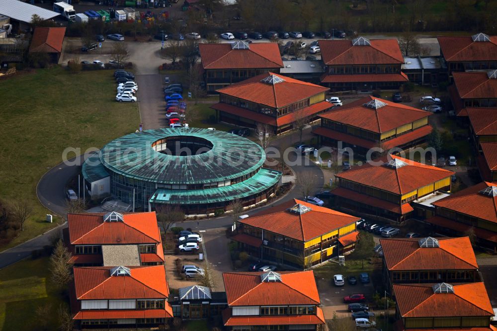 Rimpar from above - Industrial estate and company settlement and technology park on street Kettelerstrasse in Rimpar in the state Bavaria, Germany