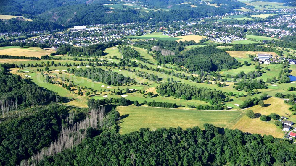 Aerial photograph Eitorf - Gut Heckenhof golf course in Eitorf in the state North Rhine-Westphalia, Germany