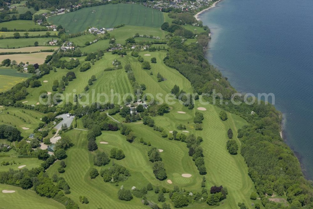 Aerial image Glücksburg (Ostsee) - Golf course in Gluecksburg in Schleswig-Holstein
