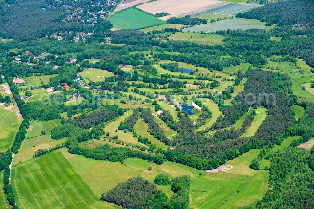Buchholz in der Nordheide from the bird's eye view: Grounds of the Golf course at Golf Club Buchholz-Nordheide e.V. in Buchholz in der Nordheide in the state Lower Saxony, Germany