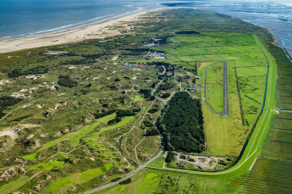 Aerial image Norderney - Grounds of the Golf course at Golf Club Norderney in Norderney in the state Lower Saxony, Germany
