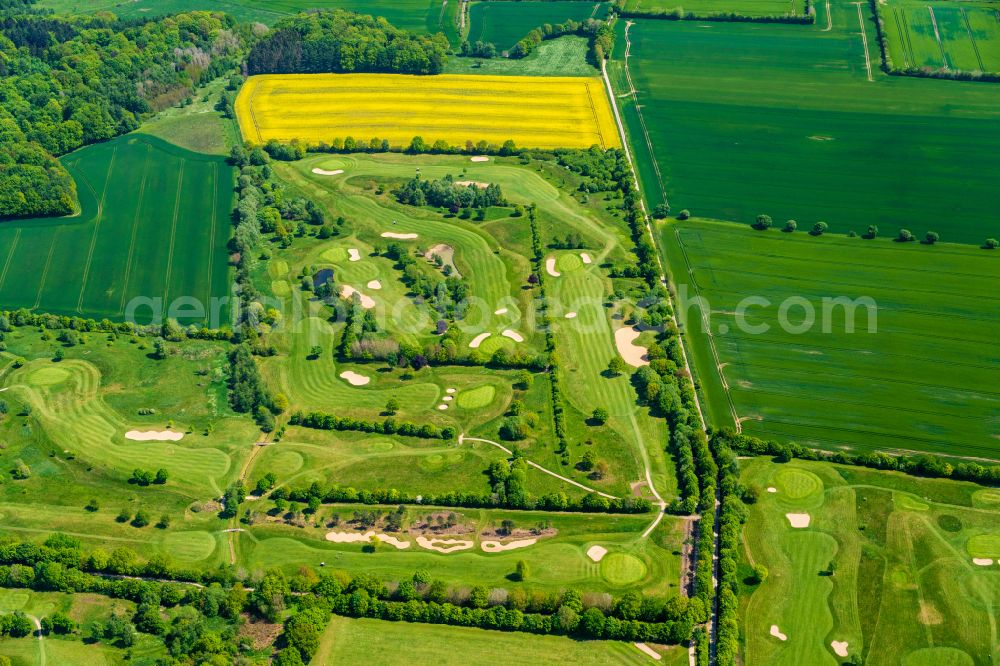 Brunstorf from above - Grounds of the Golf course at of Golf & Country Club Brunstorf on Bunofstrasse in Brunstorf in the state Schleswig-Holstein, Germany