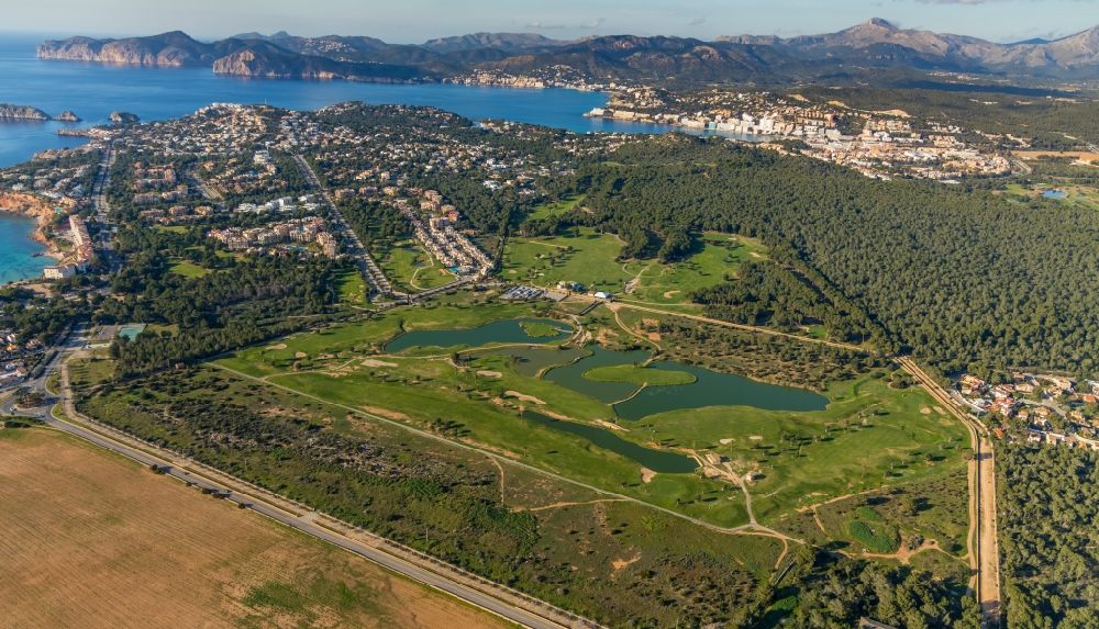 Aerial image Calvia - Grounds of the Golf course at Golf Santa Ponsa II in Calvia in Balearische Insel Mallorca, Spain