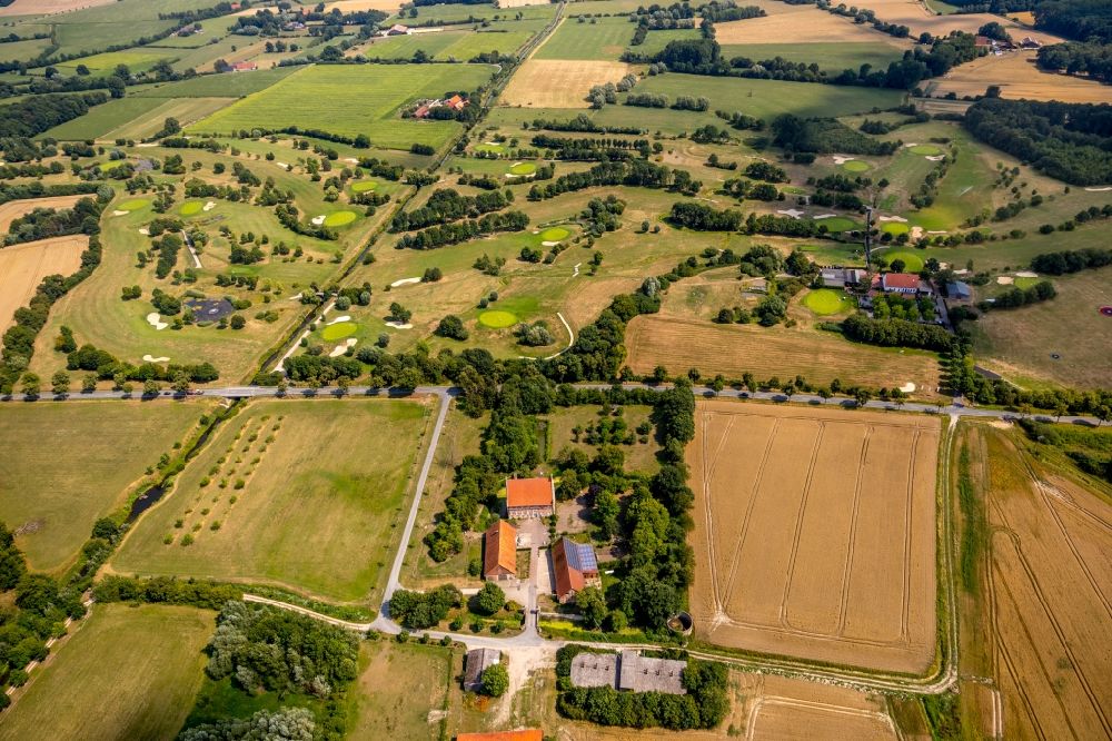 Aerial image Everswinkel - Grounds of the Golf course at Golfclub Brueckhausen in Everswinkel in the state North Rhine-Westphalia, Germany