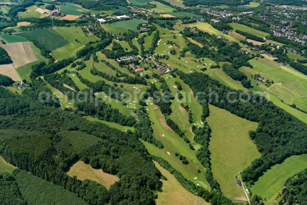 Aerial photograph Essen - Grounds of the Golf course at Golfclub Essen-Heidhausen e. V. in Essen in the state North Rhine-Westphalia, Germany