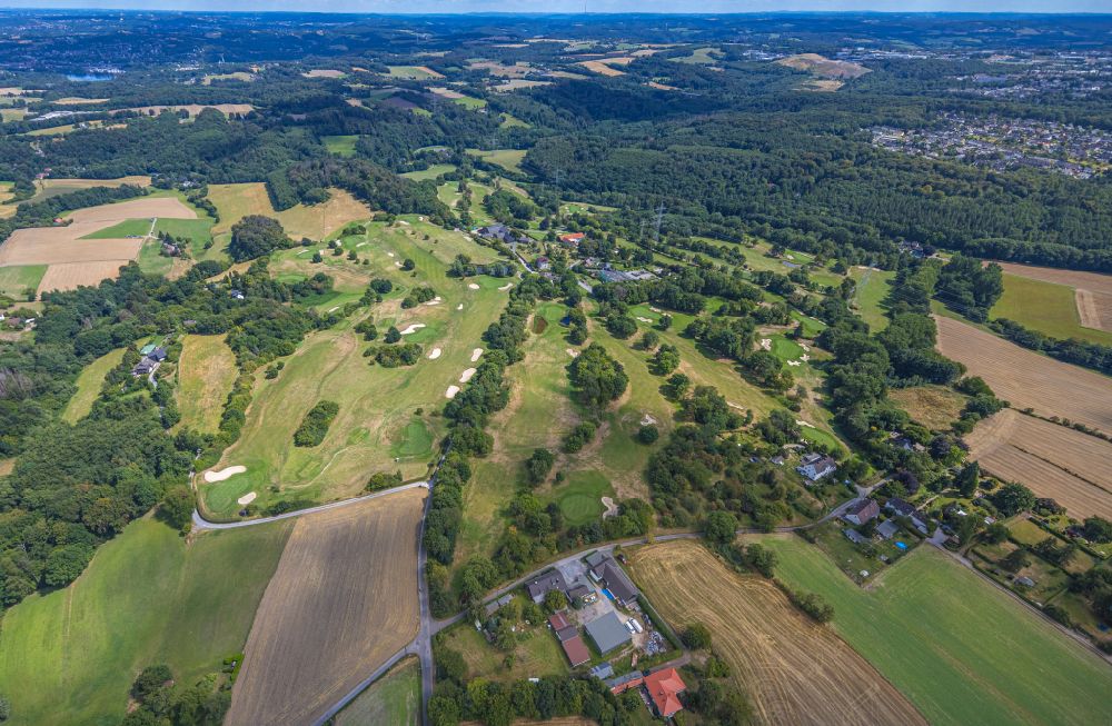 Aerial photograph Essen - Grounds of the Golf course at Golfclub Essen-Heidhausen e. V. in Essen in the state North Rhine-Westphalia, Germany