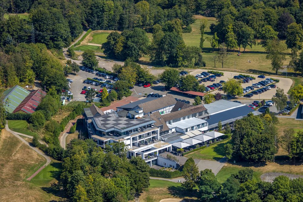 Aerial image Sprockhövel - Grounds of the Golf course of Golfclub Felderbach e.V. Frielinghausen in Sprockhoevel in the state North Rhine-Westphalia, Germany