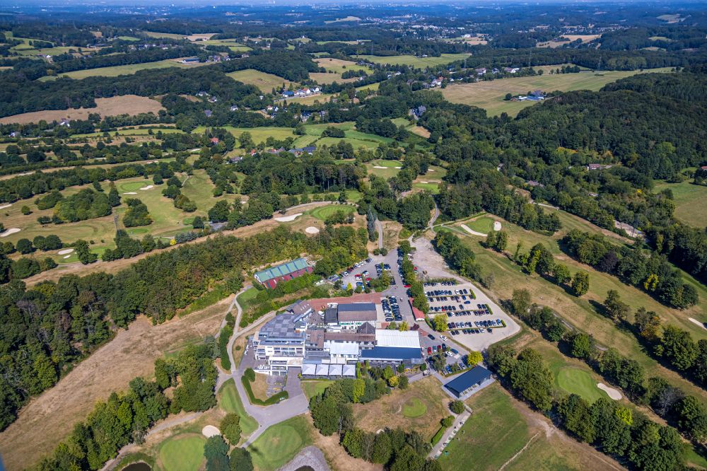 Sprockhövel from above - Grounds of the Golf course of Golfclub Felderbach e.V. Frielinghausen in Sprockhoevel in the state North Rhine-Westphalia, Germany