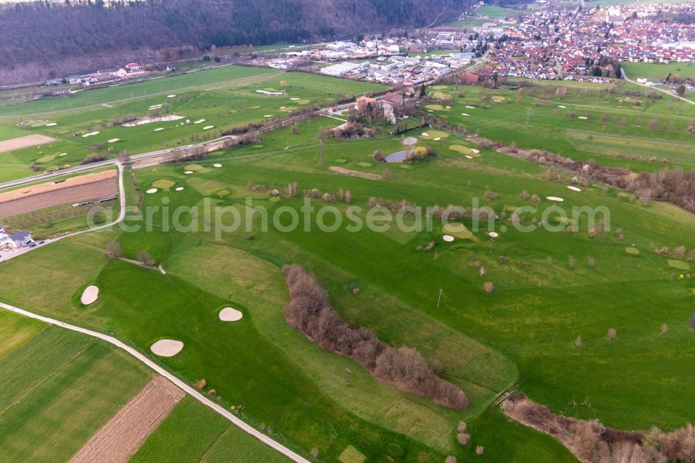 Aerial photograph Zell am Harmersbach - Grounds of the Golf course at of Golfclub Groebernhof e.V. in Zell am Harmersbach in the state Baden-Wuerttemberg, Germany