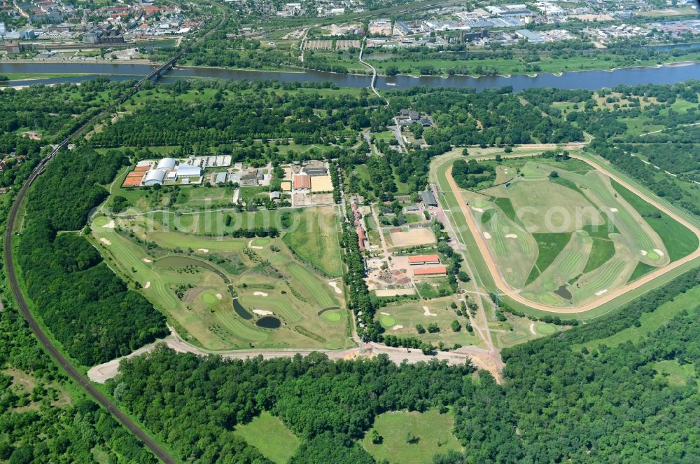 Aerial photograph Magdeburg - Grounds of the Golf course at of Golfclub Magdeburg e.V. on Herrenkrug in the district Herrenkrug in Magdeburg in the state Saxony-Anhalt, Germany