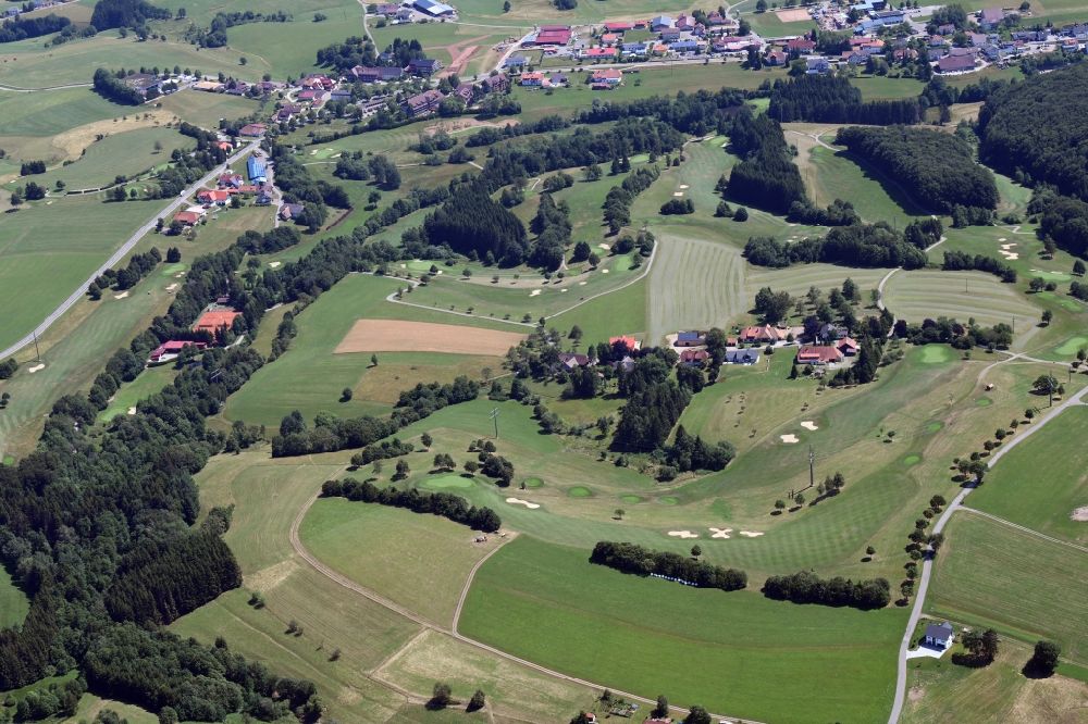 Aerial image Rickenbach - Grounds of the Golf course of Golfclub Rickenbach e.V. in Rickenbach in the state Baden-Wuerttemberg, Germany