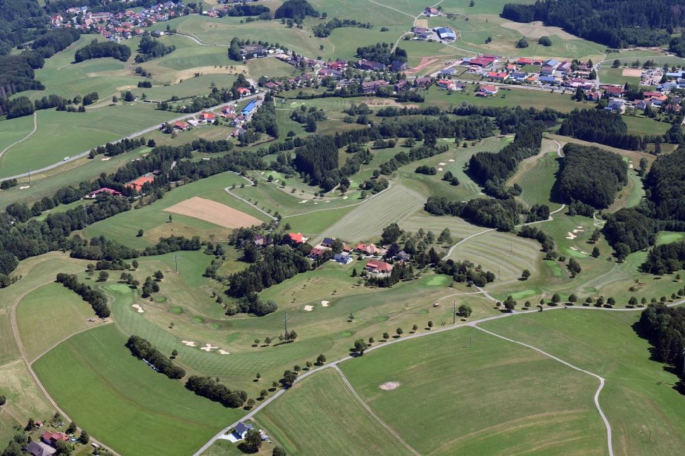 Rickenbach from above - Grounds of the Golf course of Golfclub Rickenbach e.V. in Rickenbach in the state Baden-Wuerttemberg, Germany
