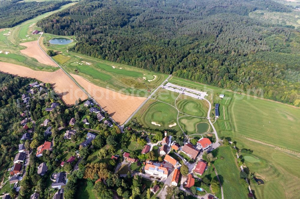 Aerial image Kressbach - Grounds of the Golf course at Golfclub Schloss Kressbach in Kressbach in the state Baden-Wuerttemberg, Germany