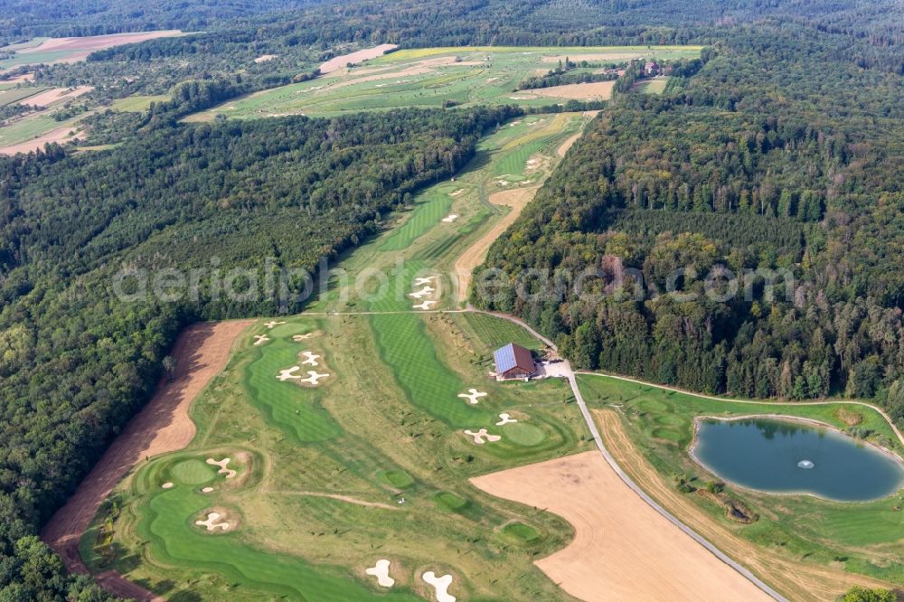 Aerial photograph Kressbach - Grounds of the Golf course at Golfclub Schloss Kressbach in Kressbach in the state Baden-Wuerttemberg, Germany