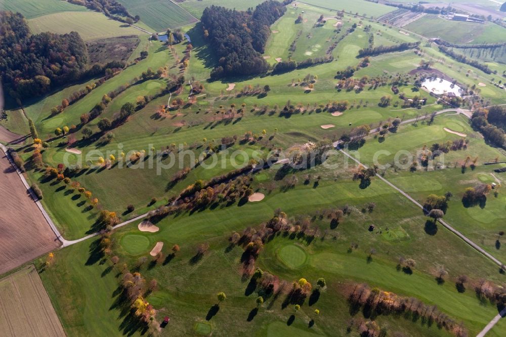 Aerial photograph Geiselwind - Grounds of the Golf course at of Golfclub Steigerwald in Geiselwind e. V. in Geiselwind in the state Bavaria, Germany