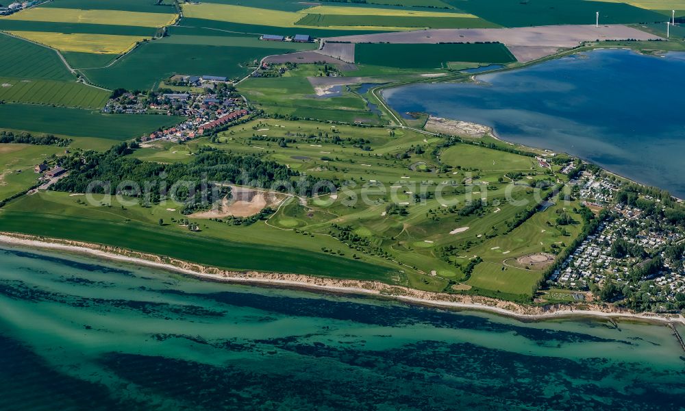 Aerial image Fehmarn - Grounds of the Golf course at Golfpark Fehmarn on Wulfener-Hals-Weg in Fehmarn in the state Schleswig-Holstein, Germany