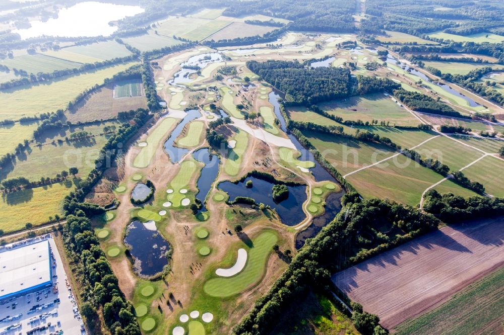 Aerial image Winsen (Luhe) - Grounds of the Golf course at Green Eagle Golf Courses in Winsen (Luhe) in the state Lower Saxony, Germany