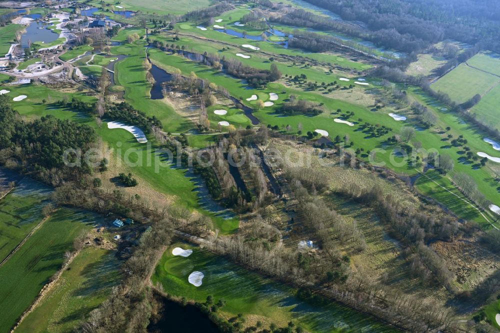 Aerial photograph Winsen (Luhe) - Grounds of the Golf course at Green Eagle Golf Courses in Winsen (Luhe) in the state Lower Saxony, Germany