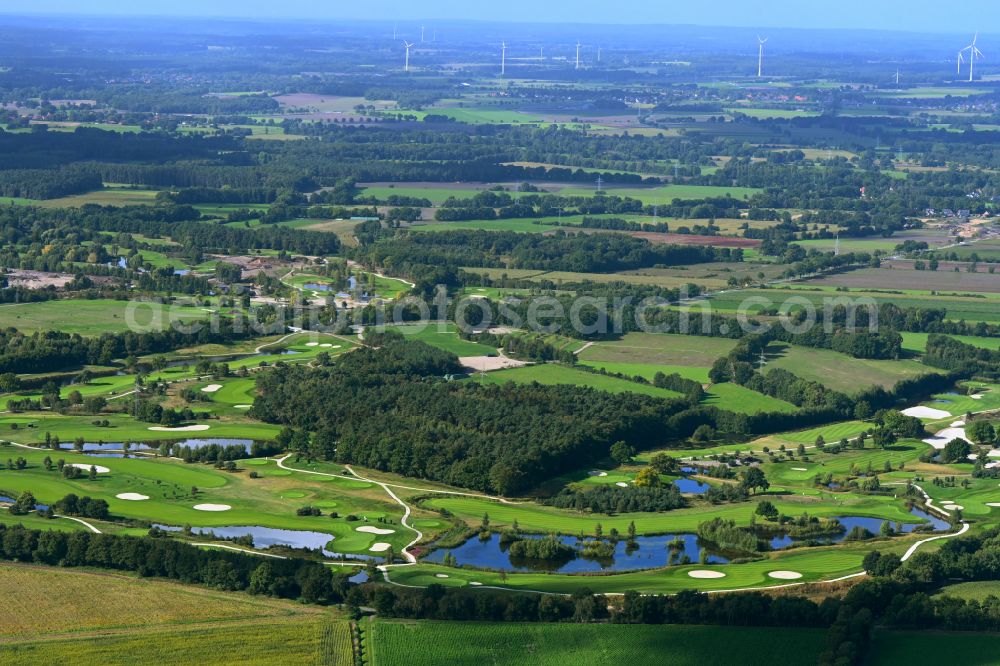Winsen (Luhe) from the bird's eye view: Grounds of the Golf course at Green Eagle Golf Courses in Winsen (Luhe) in the state Lower Saxony, Germany