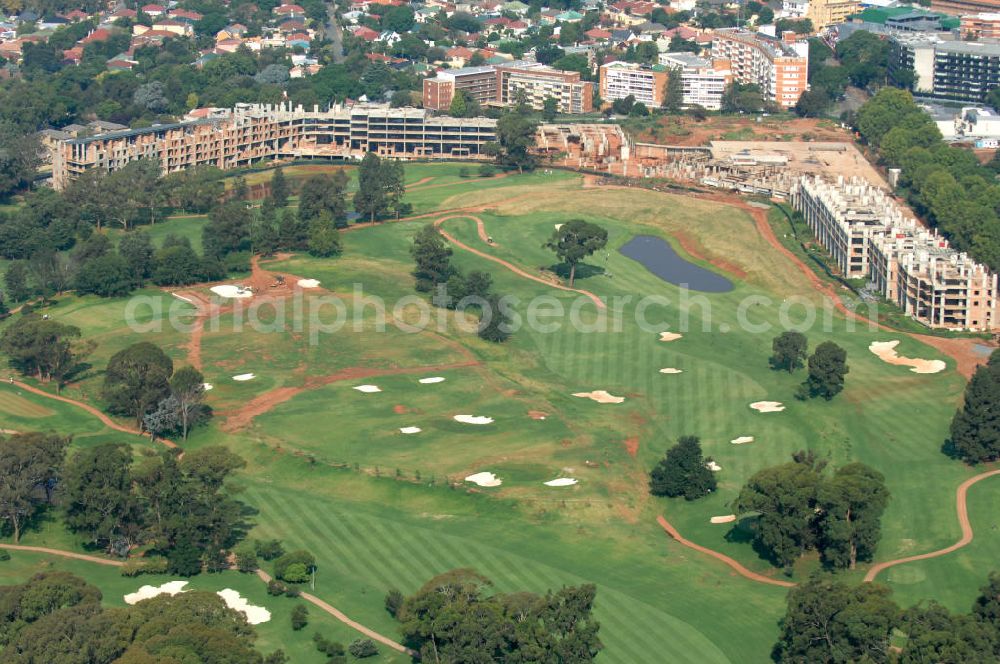 JOHANNESBURG from the bird's eye view: The Houghton Golf Course and Club in Johannesburg was the venue of the South African Open Championshio for several times by now. The tournament is one of the oldest national open golf championships in the world