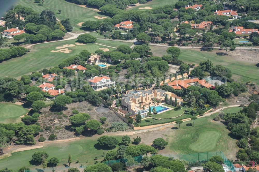 Aerial image Cascais - Grounds of the Golf course at Quinta da Marinha Golf in Cascais in Lisbon, Portugal