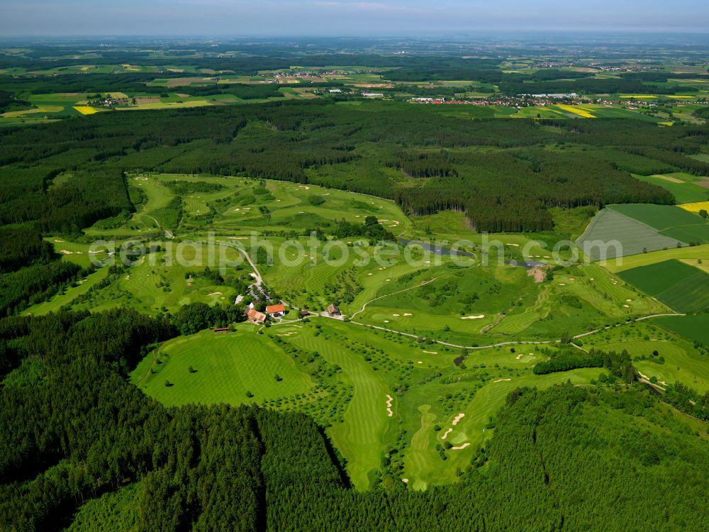 Reischenhof from above - Grounds of the Golf course at in Reischenhof in the state Baden-Wuerttemberg, Germany