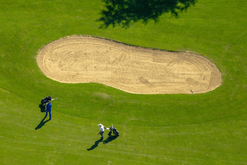 Helden from above - Grounds of the Golf course at Repetal in Helden in the state North Rhine-Westphalia, Germany
